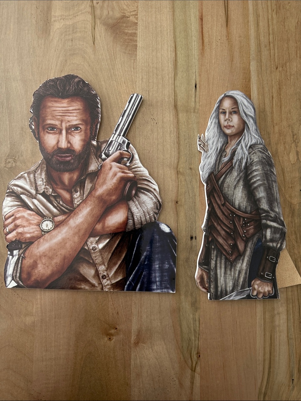 The Walking Dead Mini Standees Rick and Carol